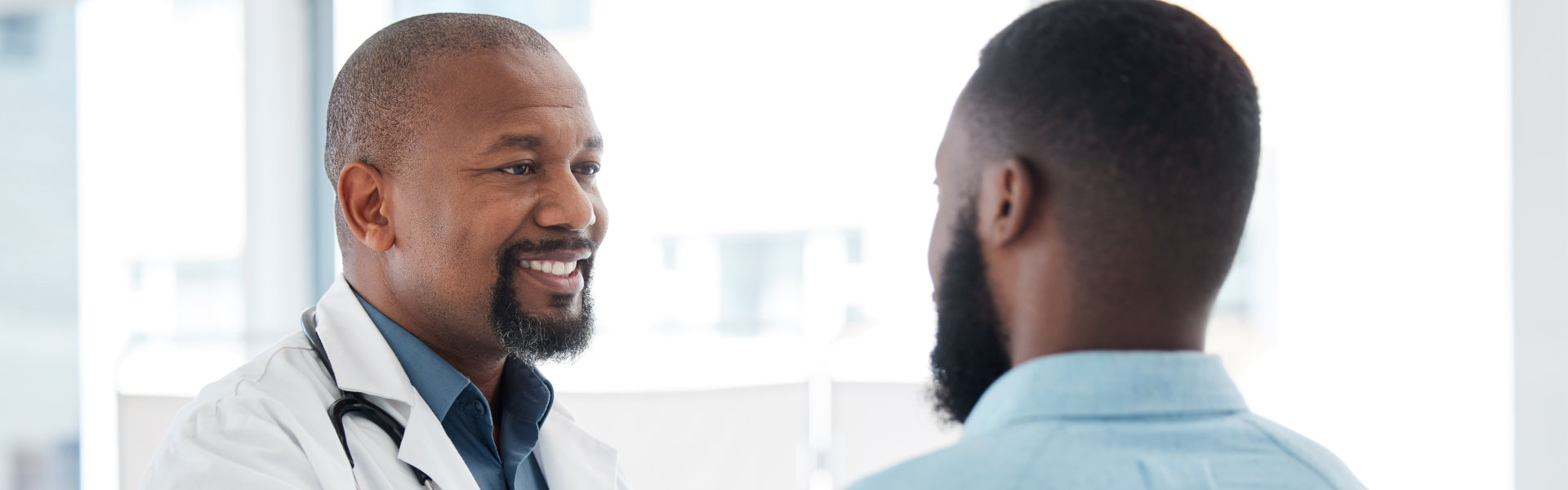 Two men having a conversation